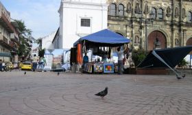 Casco Viejo Square, with pigeons and buildings – Best Places In The World To Retire – International Living
